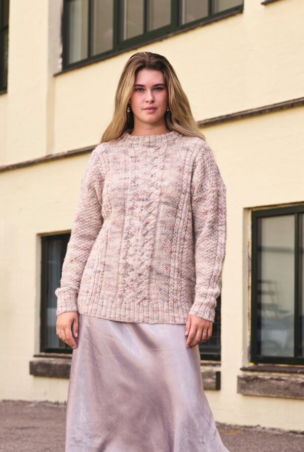 Mönster: Sweater med Struktur i Kamma, 899529- Permin